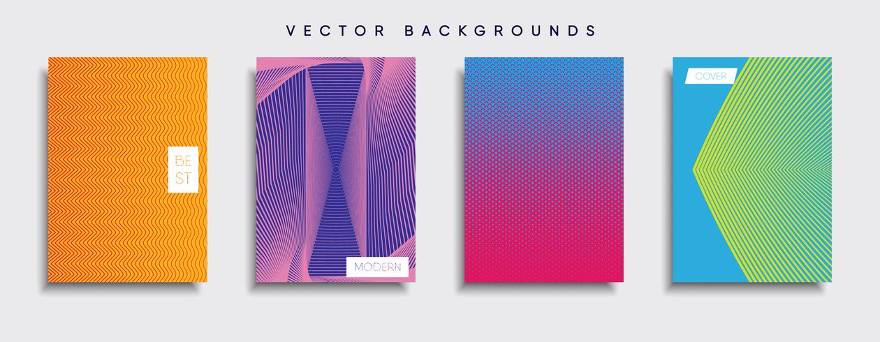 Minimale Vector-Cover-Designs. Zukünftige Plakatschablone vektor