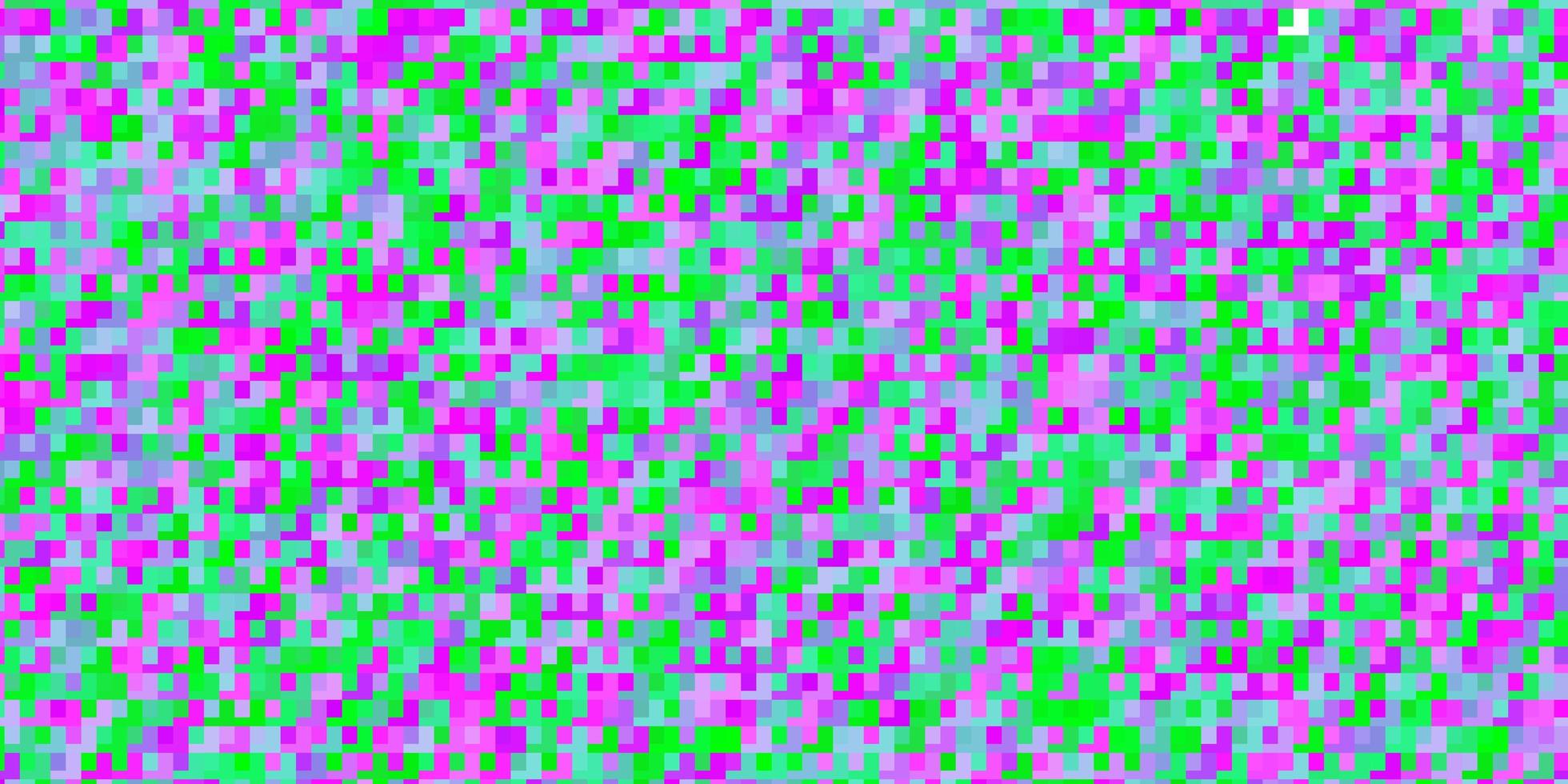 ljusrosa, gröna vektormall i rektanglar. abstrakt lutningsillustration med rektanglar. mönster för affärshäften, broschyrer vektor