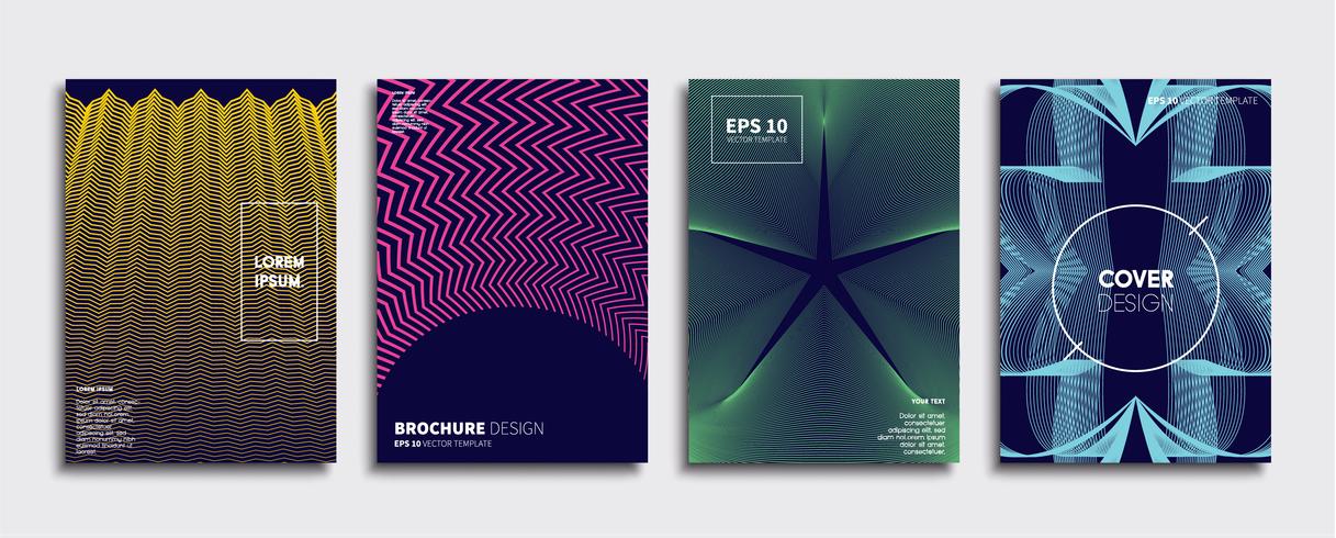 Minimale Vector-Cover-Designs. Zukünftige Plakatschablone vektor