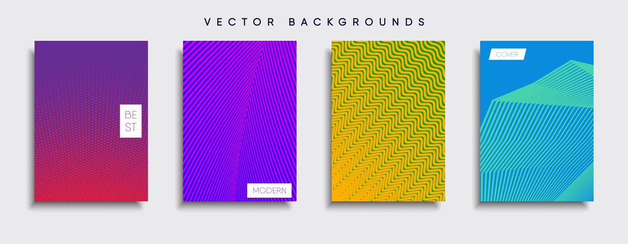 Minimale Vector-Cover-Designs. Zukünftige Plakatschablone vektor