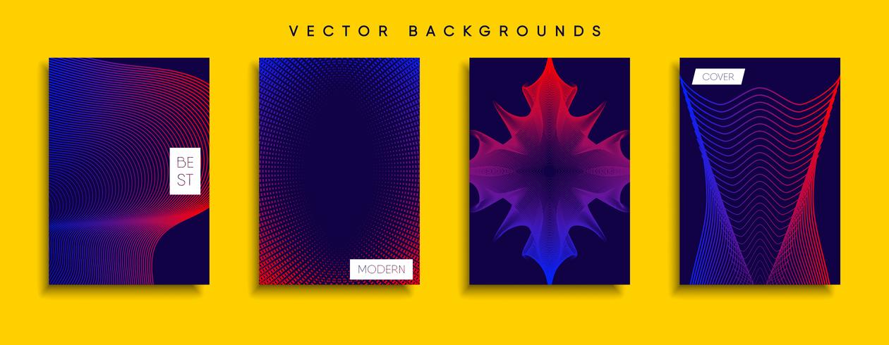 Minimale Vector-Cover-Designs. Zukünftige Plakatschablone vektor