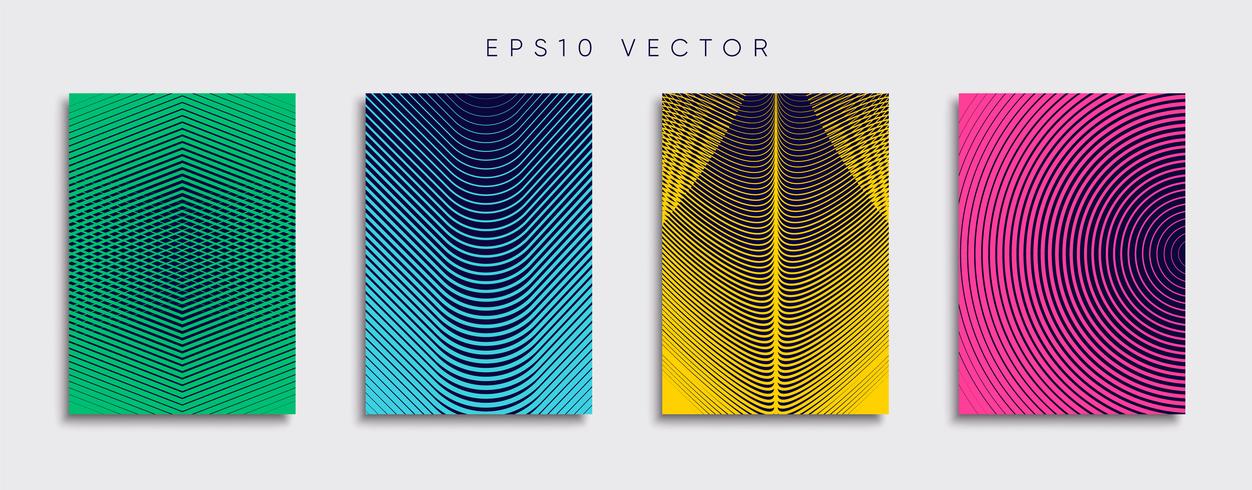 Minimale Vector-Cover-Designs. Zukünftige Plakatschablone. vektor