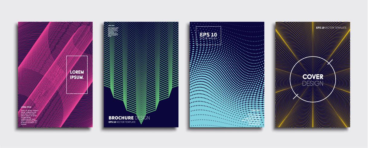 Minimale Vector-Cover-Designs. Zukünftige Plakatschablone vektor