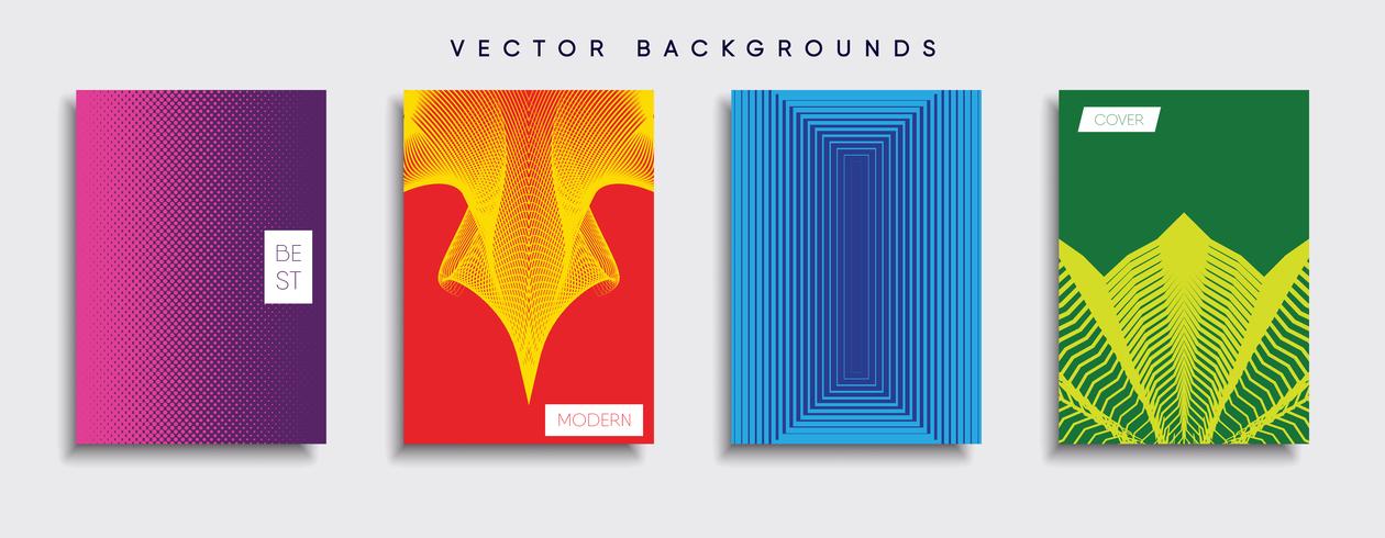 Minimale Vector-Cover-Designs. Zukünftige Plakatschablone vektor