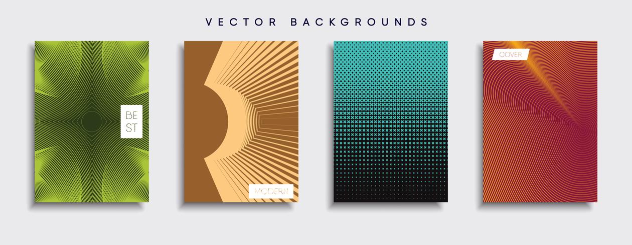 Minimale Vector-Cover-Designs. Zukünftige Plakatschablone vektor