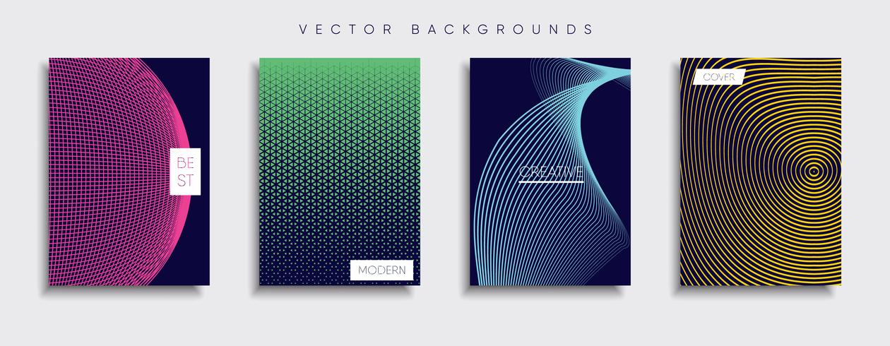 Minimale Vector-Cover-Designs. Zukünftige Plakatschablone vektor