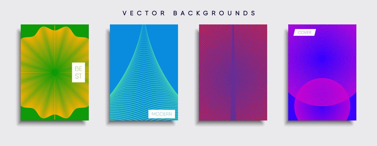 Minimale Vector-Cover-Designs. Zukünftige Plakatschablone. vektor