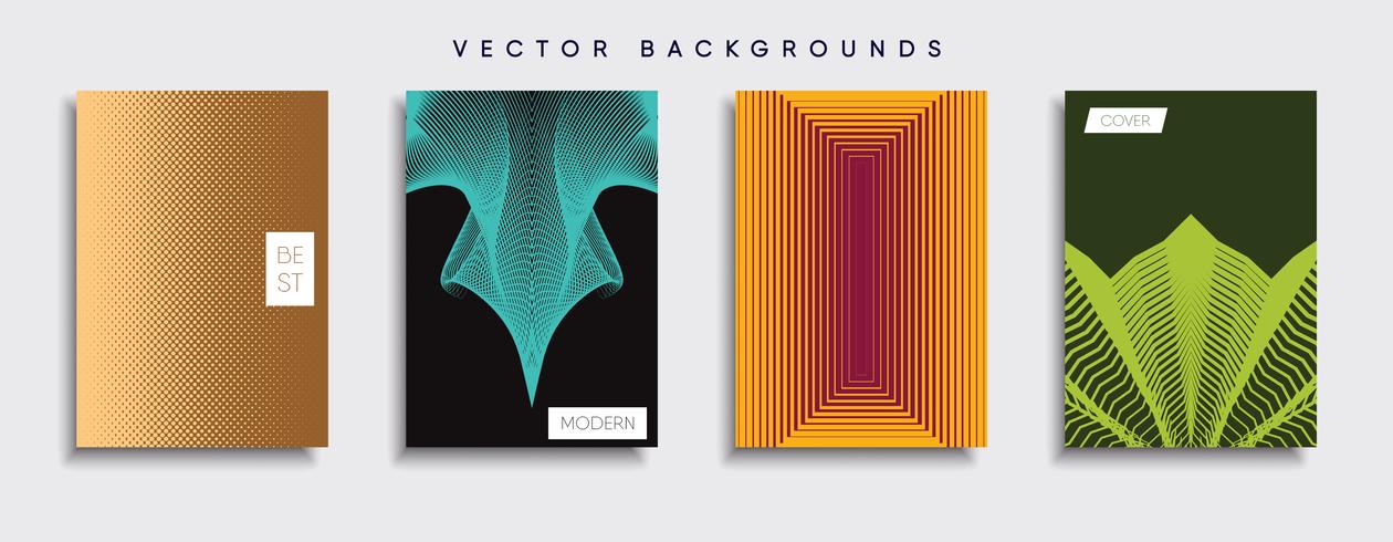 Minimale Vector-Cover-Designs. Zukünftige Plakatschablone vektor