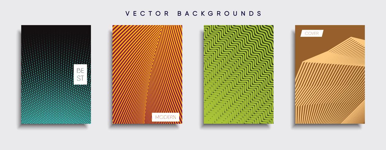 Minimale Vector-Cover-Designs. Zukünftige Plakatschablone vektor