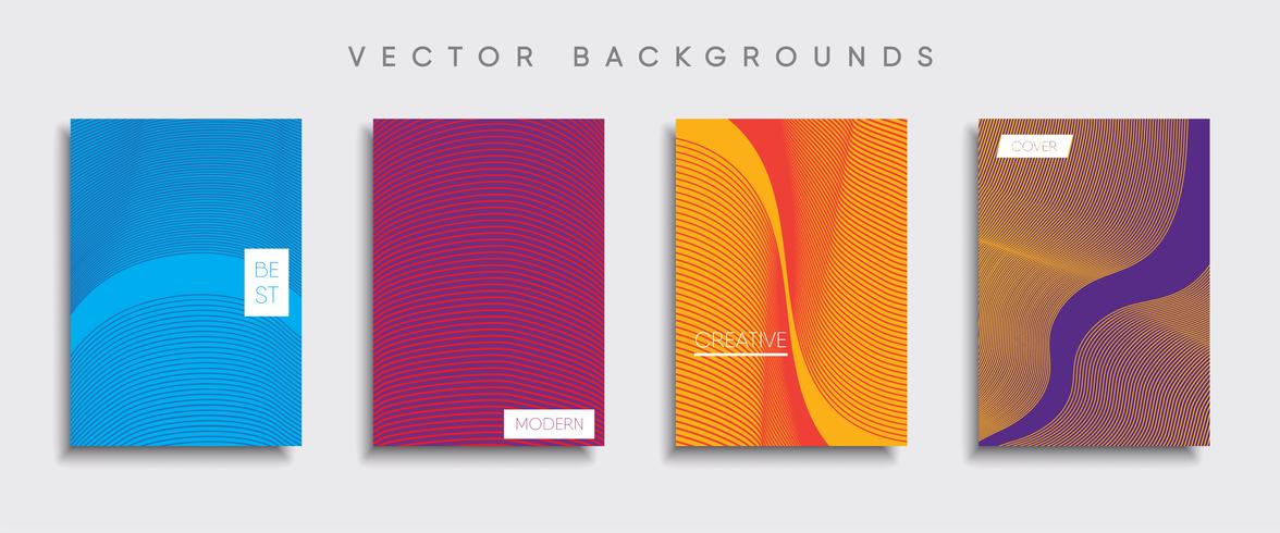 Minimale Vector-Cover-Designs. Zukünftige Plakatschablone vektor