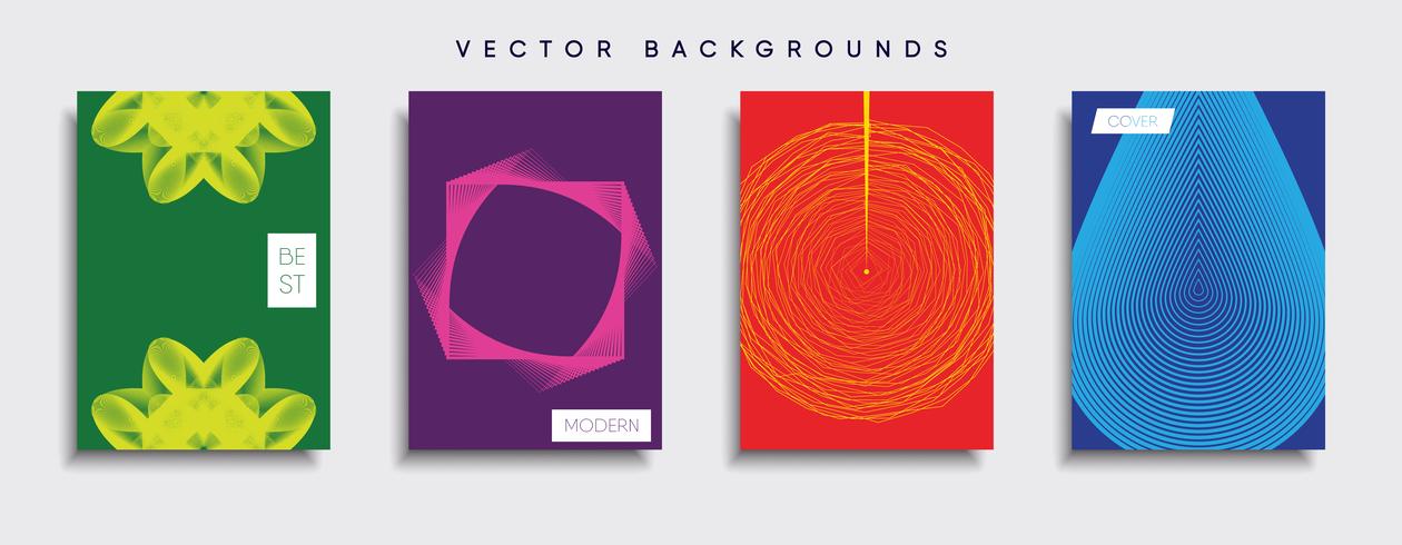 Minimale Vector-Cover-Designs. Zukünftige Plakatschablone. vektor