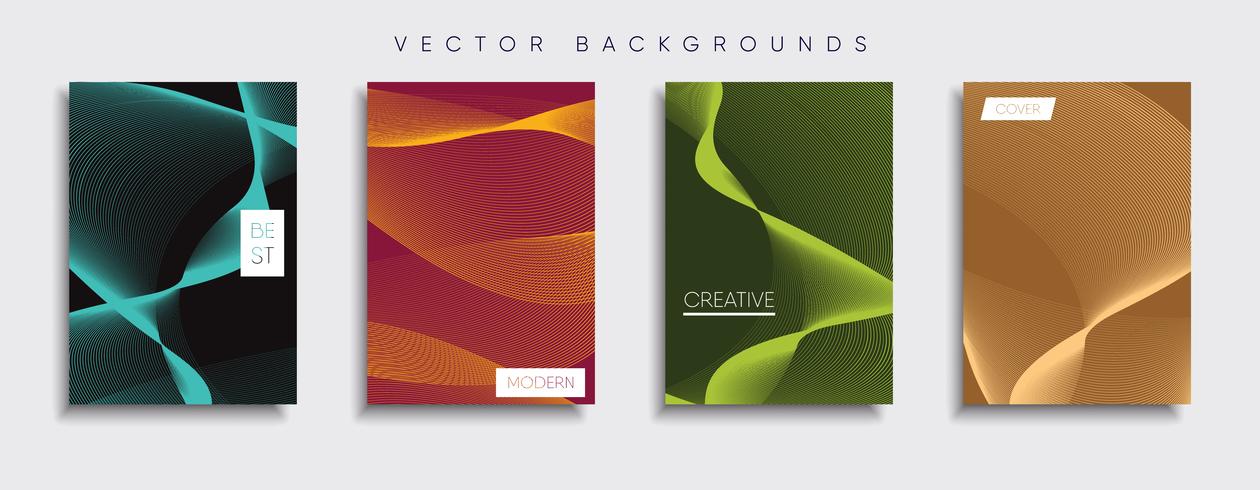 Minimale Vector-Cover-Designs. Zukünftige Plakatschablone vektor