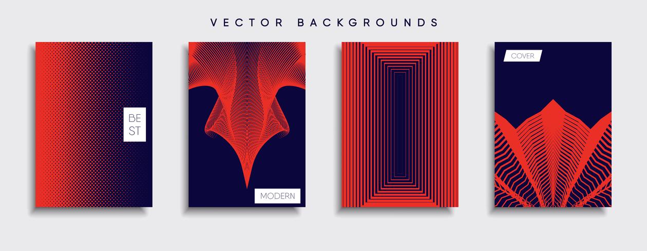 Minimale Vector-Cover-Designs. Zukünftige Plakatschablone vektor