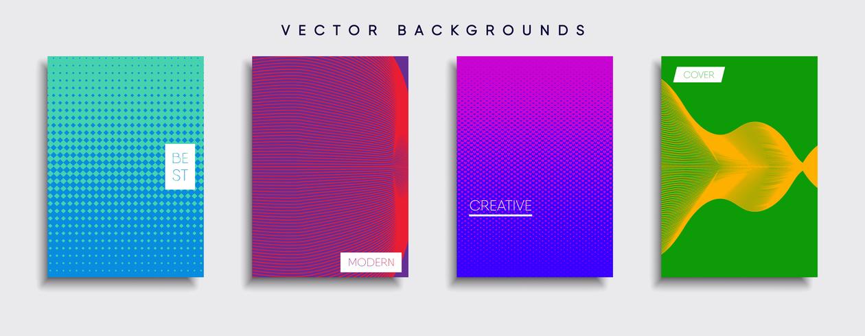 Minimale Vector-Cover-Designs. Zukünftige Plakatschablone vektor