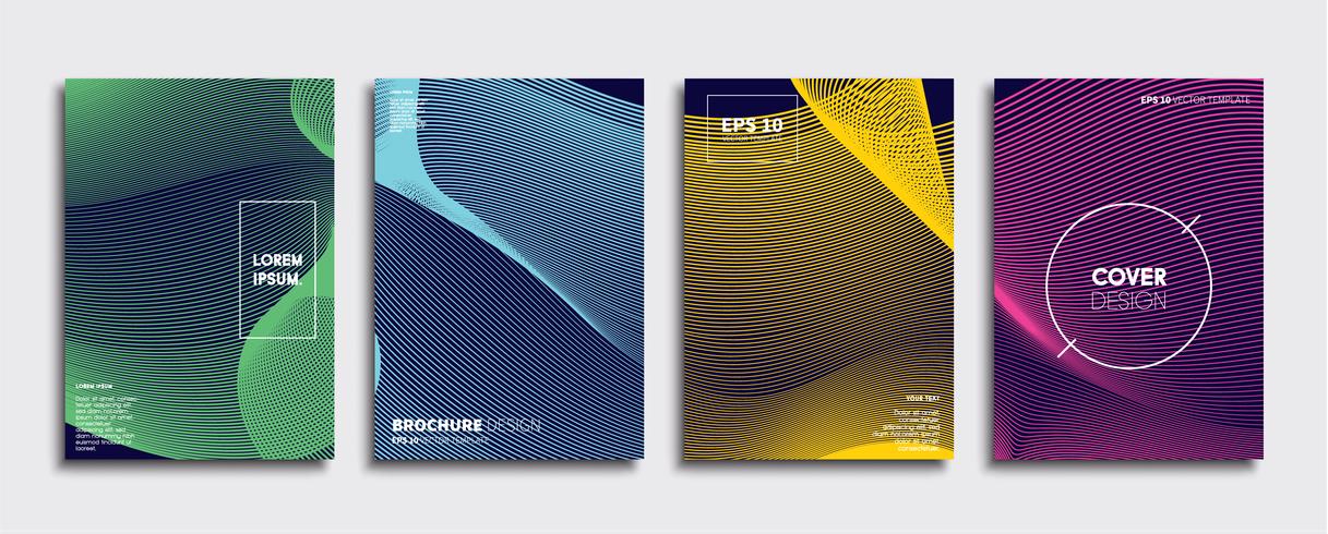 Minimale Vector-Cover-Designs. Zukünftige Plakatschablone vektor