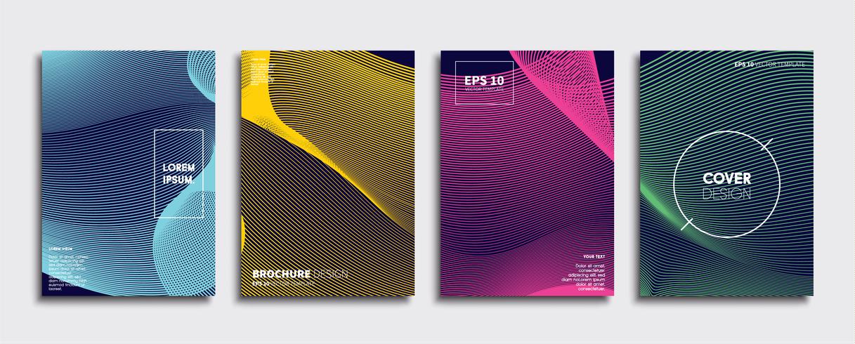 Minimale Vector-Cover-Designs. Zukünftige Plakatschablone vektor