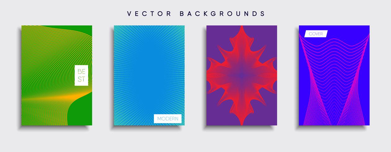 Minimale Vector-Cover-Designs. Zukünftige Plakatschablone vektor