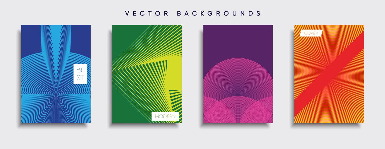 Minimale Vector-Cover-Designs. Zukünftige Plakatschablone. vektor