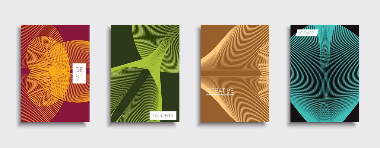 Minimale Vector-Cover-Designs. Zukünftige Plakatschablone vektor