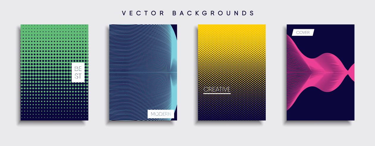 Minimale Vector-Cover-Designs. Zukünftige Plakatschablone vektor