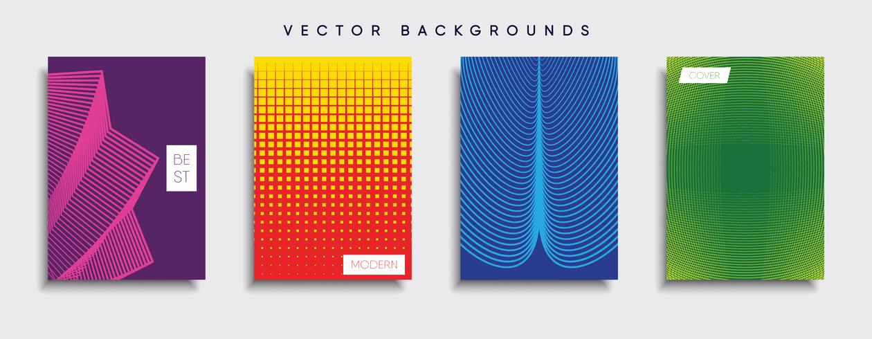 Minimale Vector-Cover-Designs. Zukünftige Plakatschablone vektor