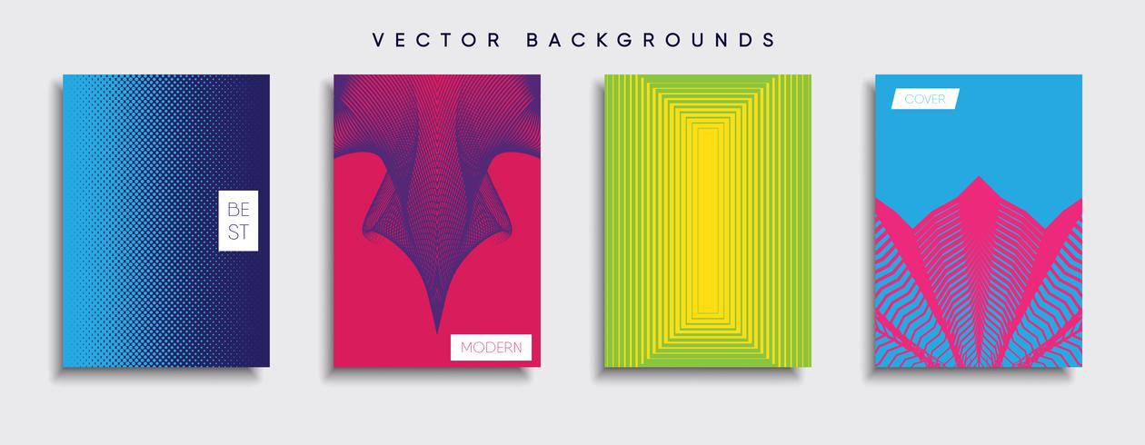 Minimale Vector-Cover-Designs. Zukünftige Plakatschablone vektor