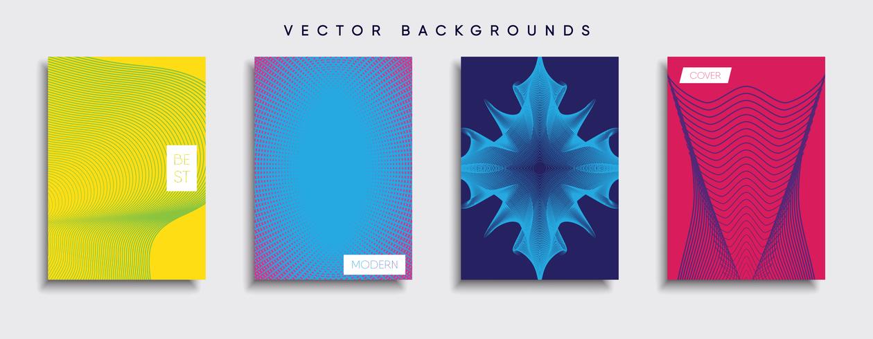 Minimal vektor täckdesign. Framtida affischmall