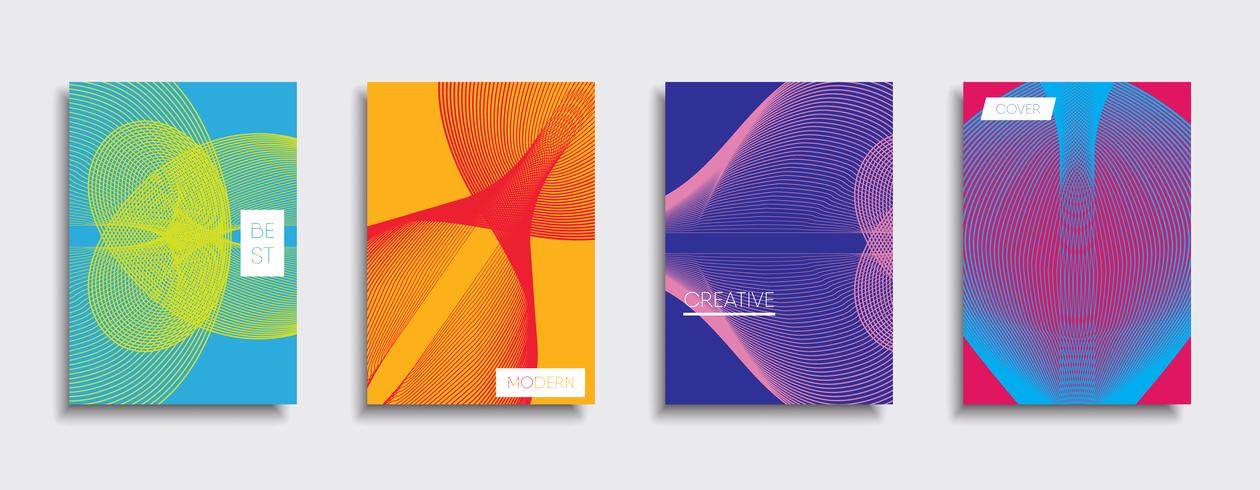 Minimale Vector-Cover-Designs. Zukünftige Plakatschablone vektor