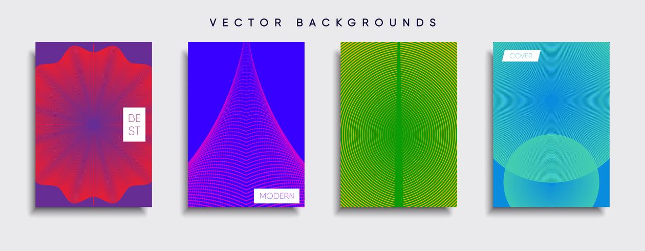 Minimale Vector-Cover-Designs. Zukünftige Plakatschablone. vektor