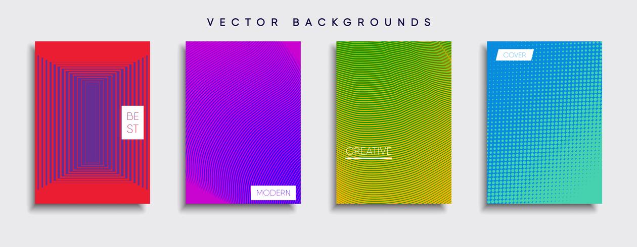 Minimale Vector-Cover-Designs. Zukünftige Plakatschablone vektor