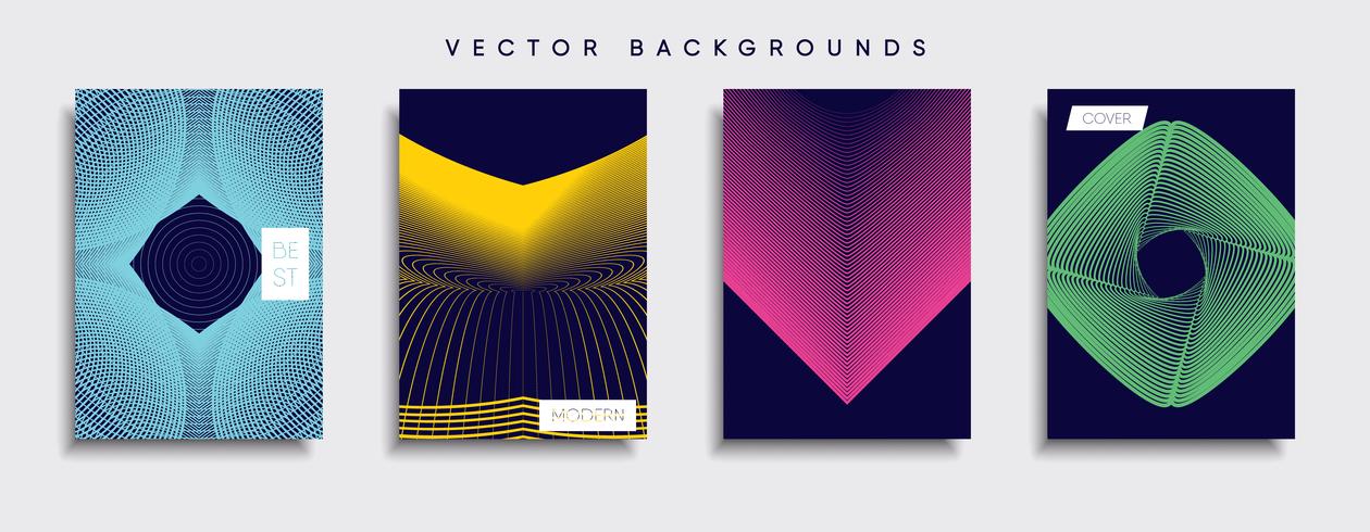 Minimal vektor täckdesign. Framtida affischmall.