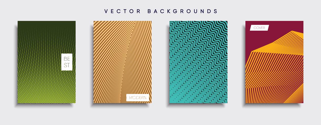 Minimale Vector-Cover-Designs. Zukünftige Plakatschablone vektor