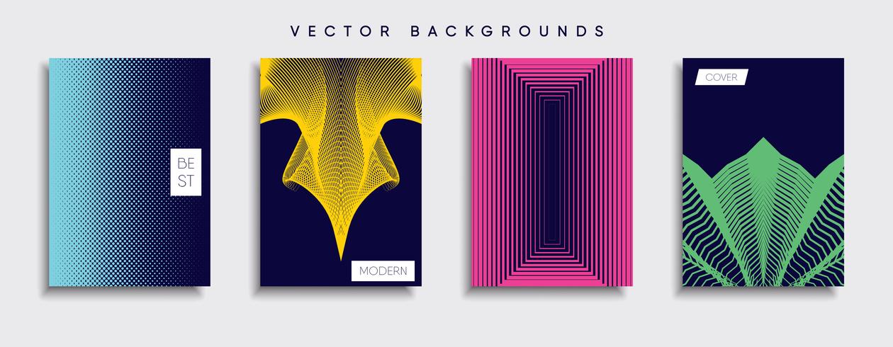 Minimale Vector-Cover-Designs. Zukünftige Plakatschablone vektor