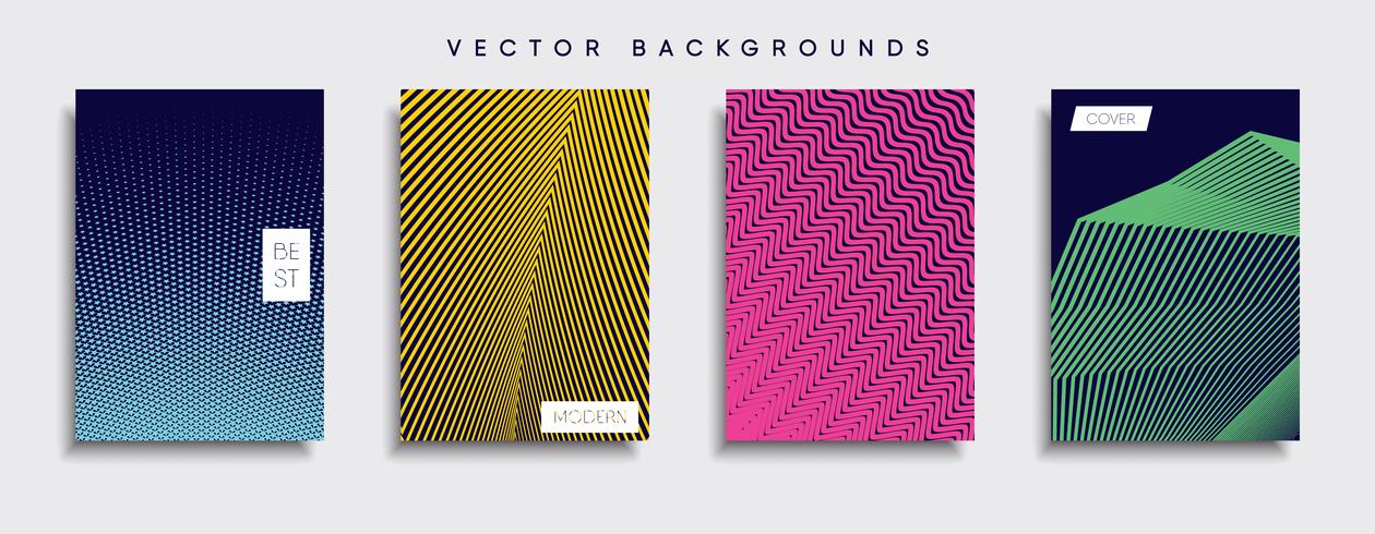 Minimale Vector-Cover-Designs. Zukünftige Plakatschablone vektor