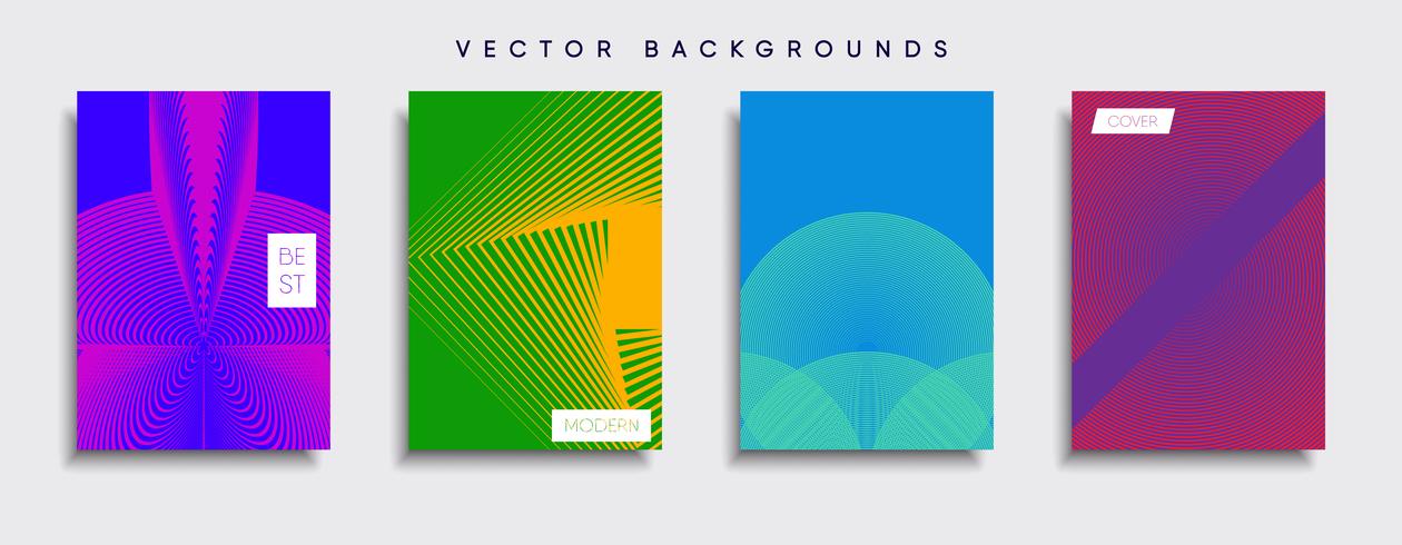 Minimale Vector-Cover-Designs. Zukünftige Plakatschablone. vektor