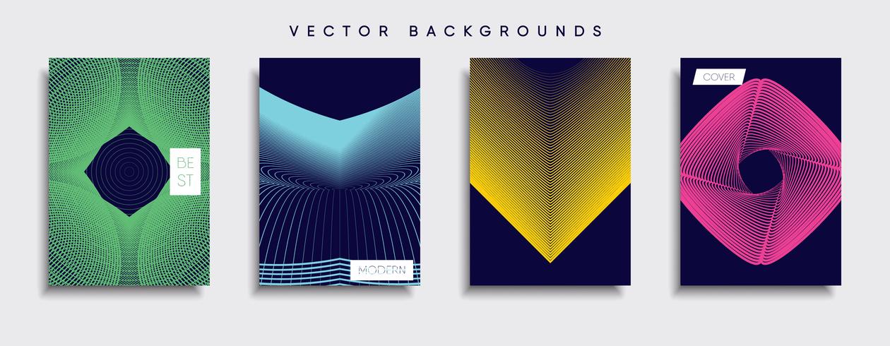 Minimale Vector-Cover-Designs. Zukünftige Plakatschablone. vektor