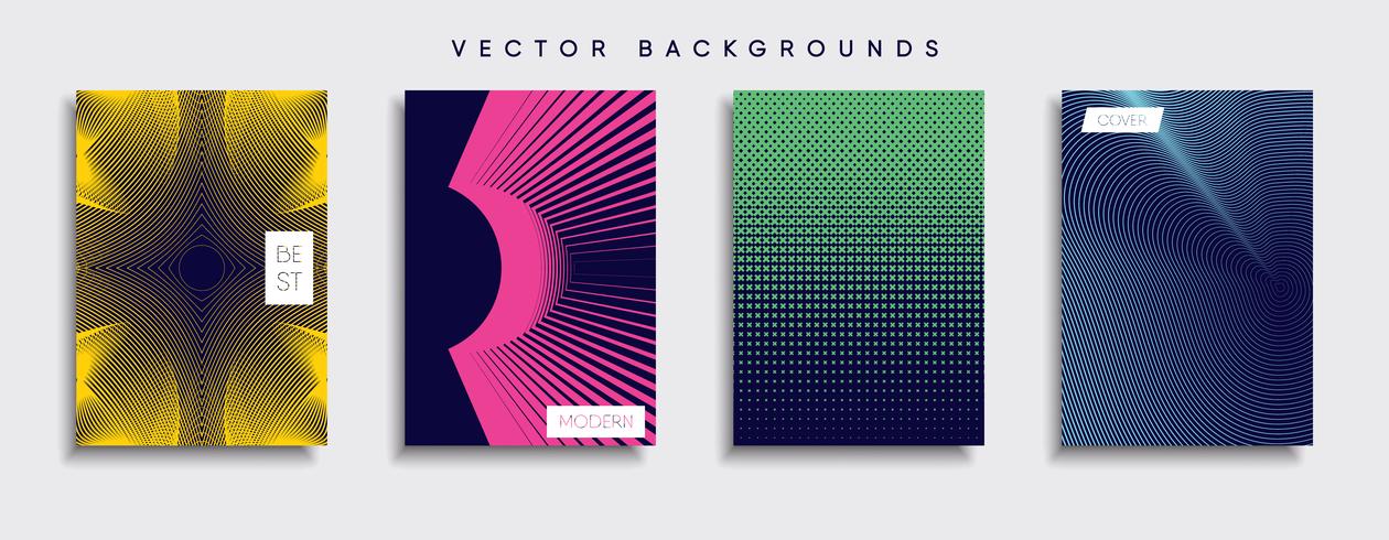 Minimale Vector-Cover-Designs. Zukünftige Plakatschablone vektor