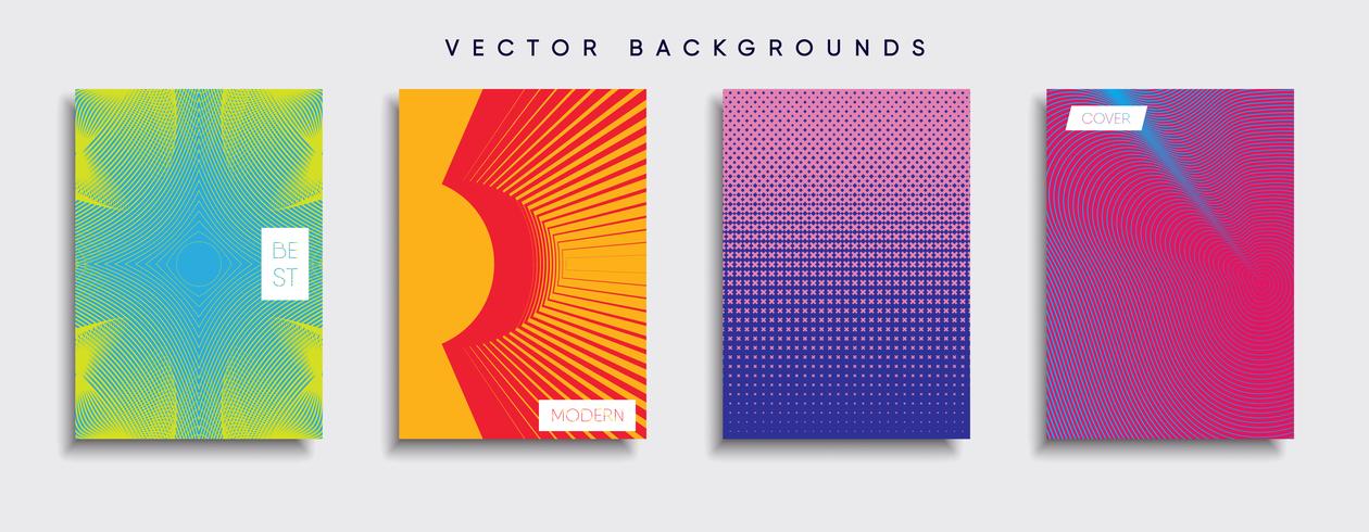 Minimale Vector-Cover-Designs. Zukünftige Plakatschablone vektor