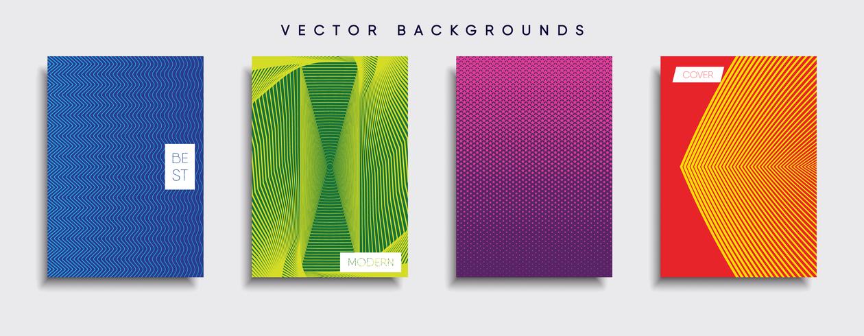 Minimale Vector-Cover-Designs. Zukünftige Plakatschablone vektor