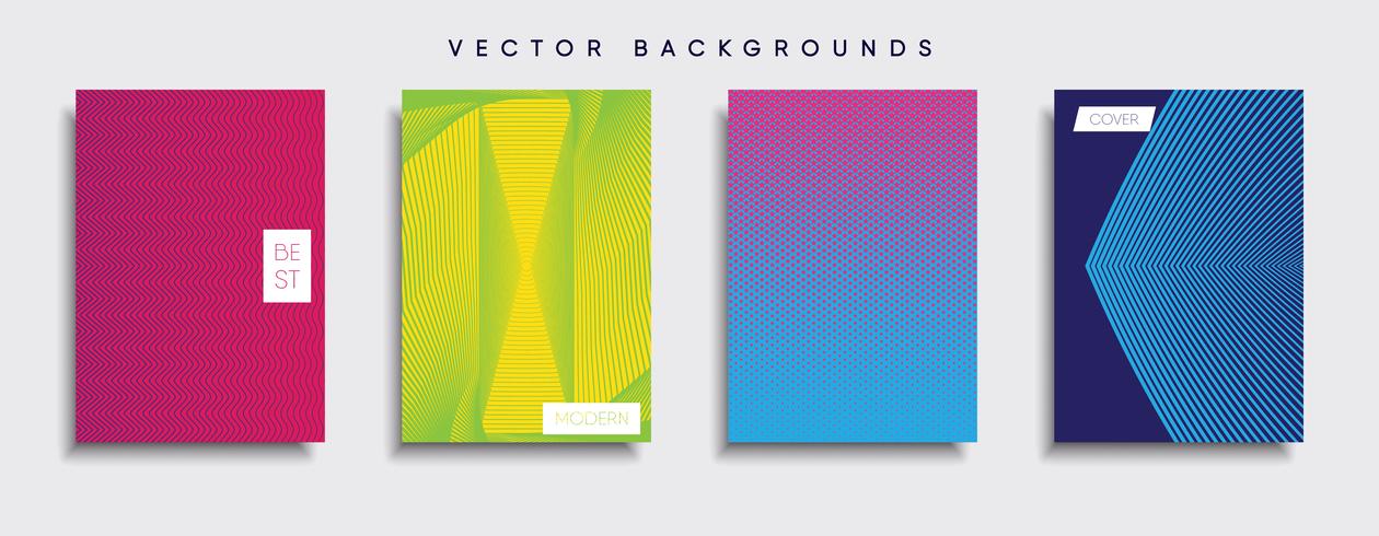 Minimale Vector-Cover-Designs. Zukünftige Plakatschablone vektor