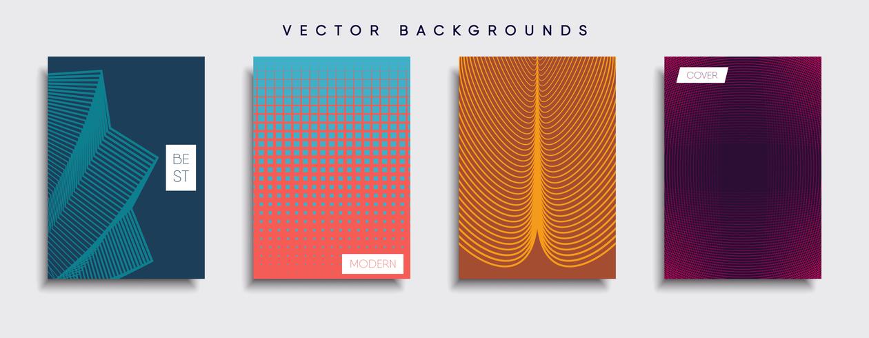 Minimale Vector-Cover-Designs. Zukünftige Plakatschablone vektor