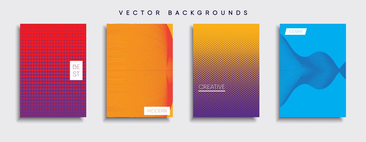 Minimale Vector-Cover-Designs. Zukünftige Plakatschablone vektor