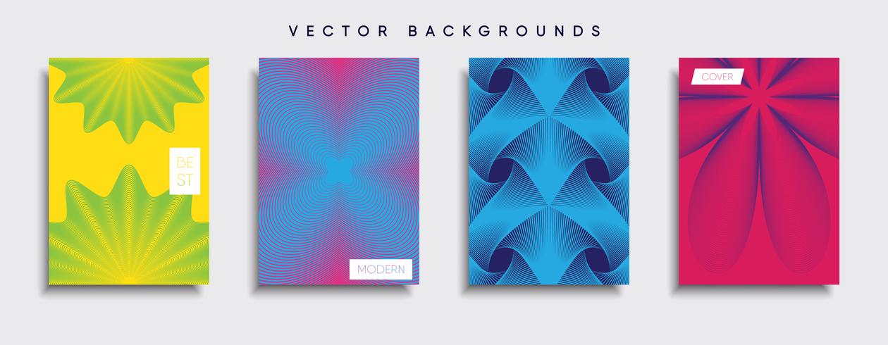 Minimale Vector-Cover-Designs. Zukünftige Plakatschablone. vektor