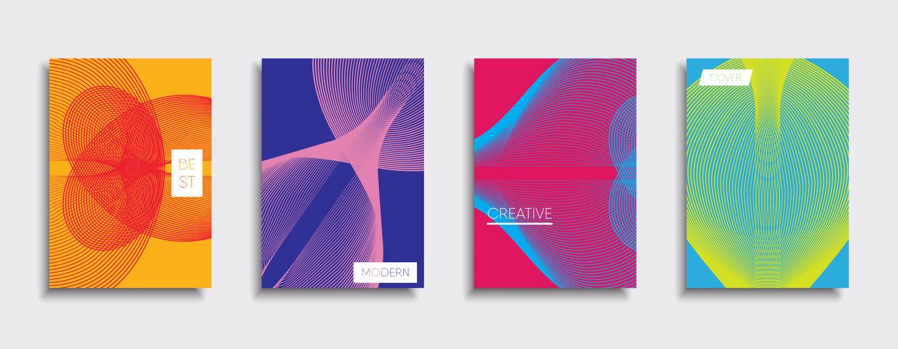 Minimale Vector-Cover-Designs. Zukünftige Plakatschablone vektor