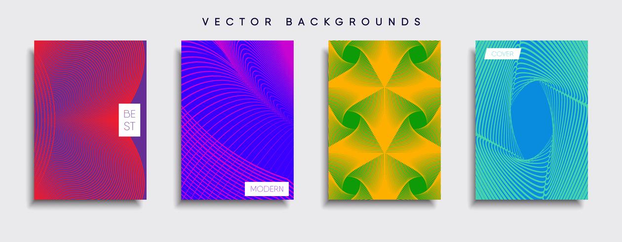 Minimale Vector-Cover-Designs. Zukünftige Plakatschablone. vektor