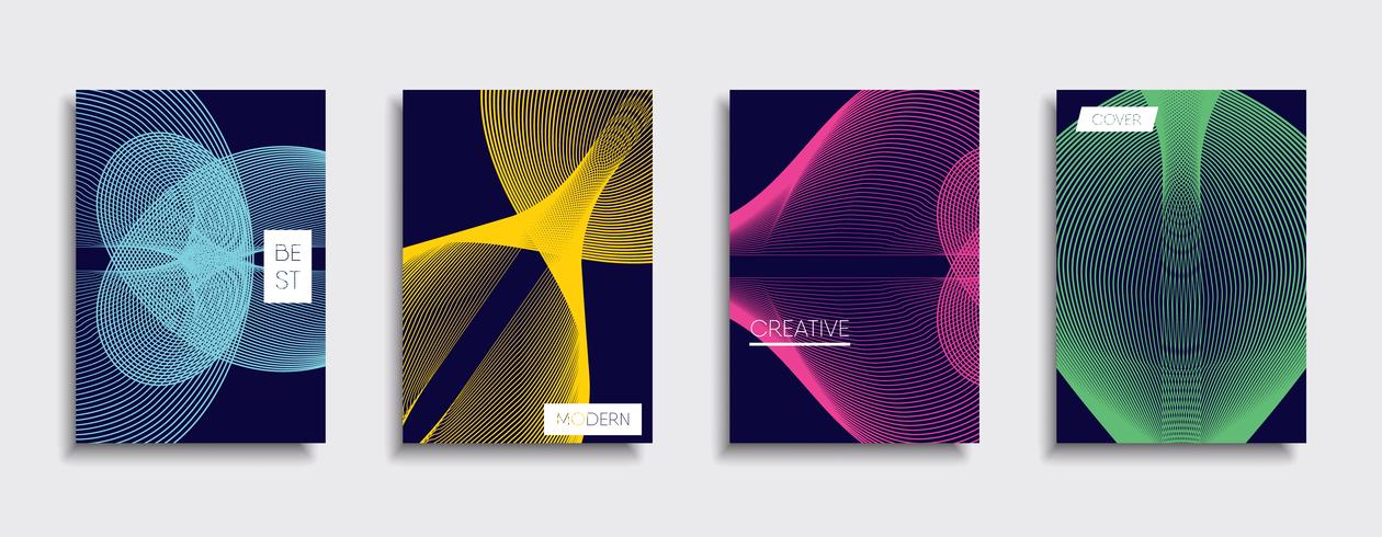 Minimale Vector-Cover-Designs. Zukünftige Plakatschablone vektor