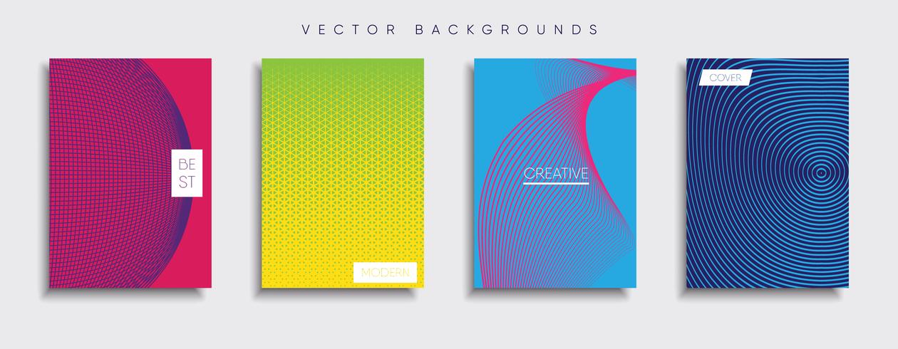 Minimale Vector-Cover-Designs. Zukünftige Plakatschablone vektor