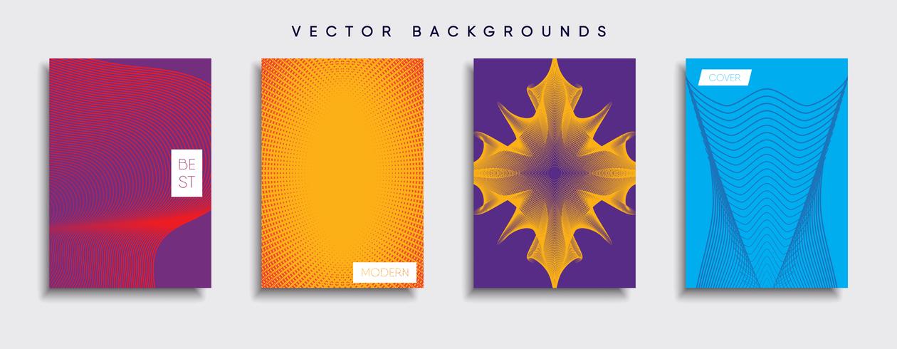 Minimale Vector-Cover-Designs. Zukünftige Plakatschablone vektor