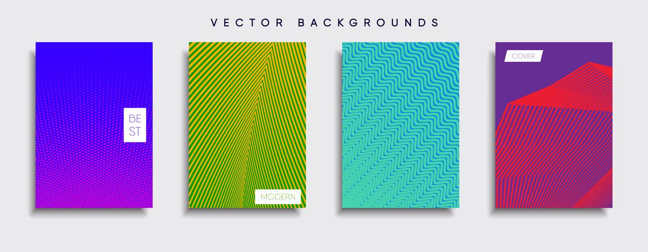 Minimale Vector-Cover-Designs. Zukünftige Plakatschablone vektor