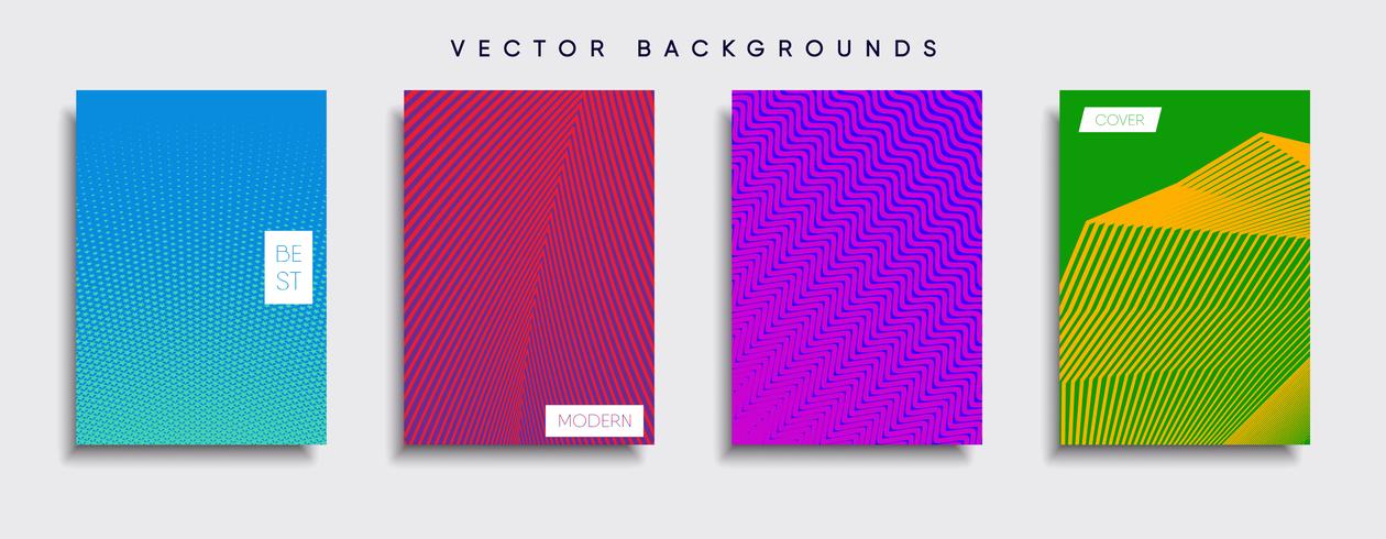 Minimale Vector-Cover-Designs. Zukünftige Plakatschablone vektor